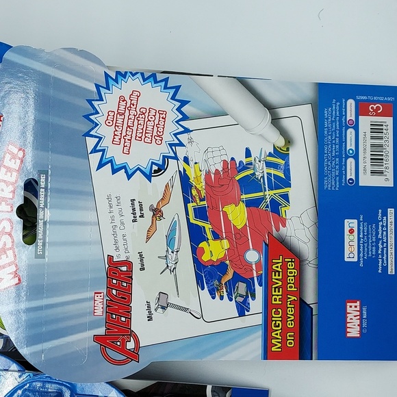 10pc Avengers Mess Free Magic Ink Pictures - Picture 3 of 5
